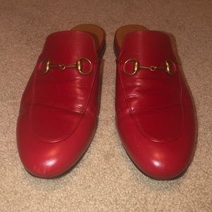 Gucci Red Mules